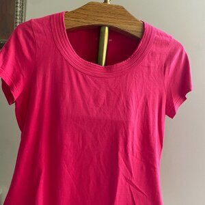 Womens Tee Shirt Hot Pink Size L